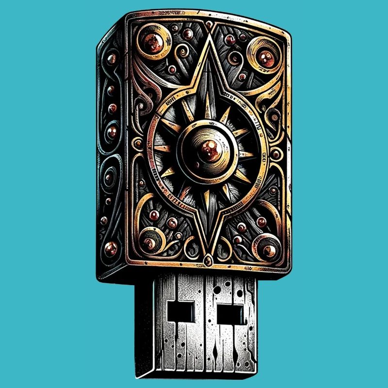 Dunkler USB-Stick