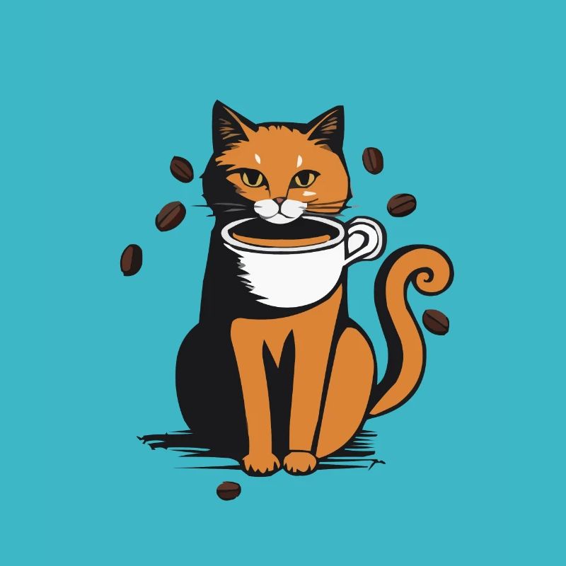 Katze Kaffee