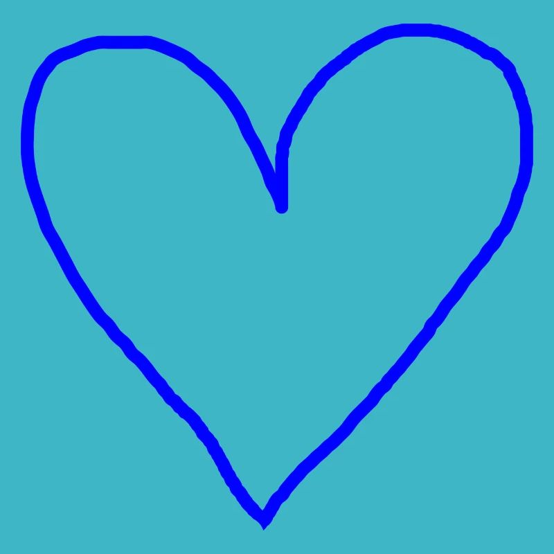 Herz blau Geschenkidee