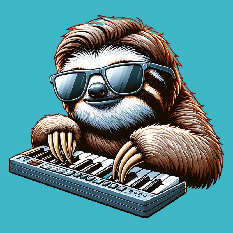 Cool Sloth Claviériste