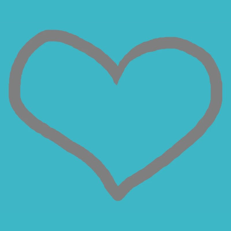 Herz Grau Geschenkidee