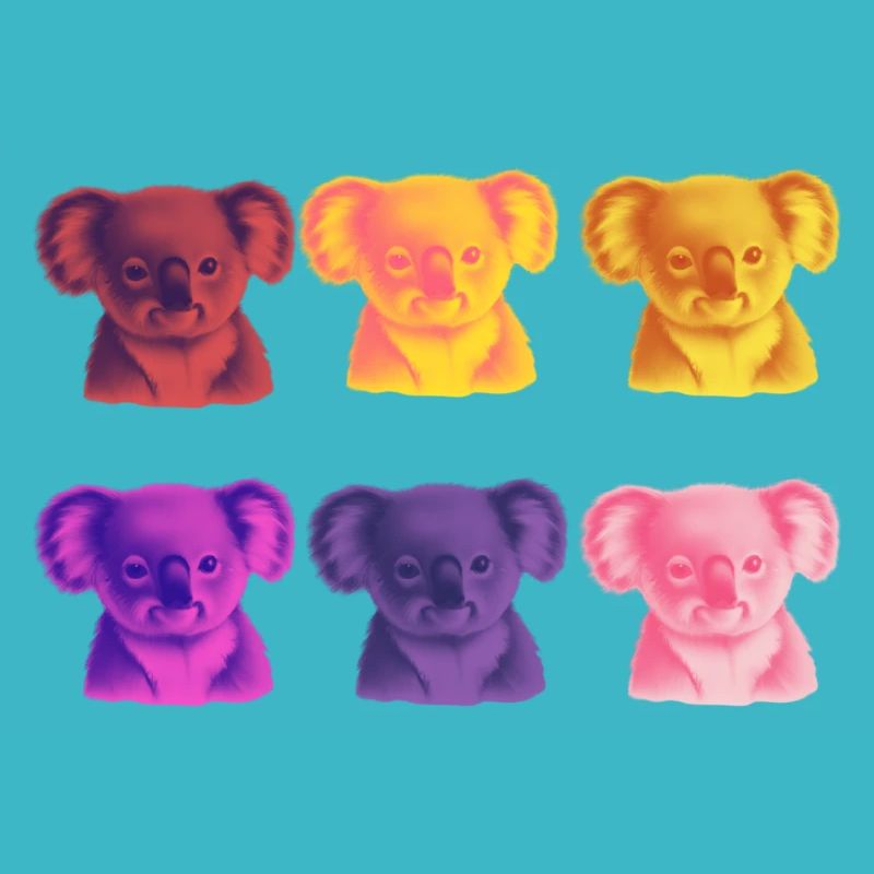 Koala Pop Art Geschenkidee süß niedlich