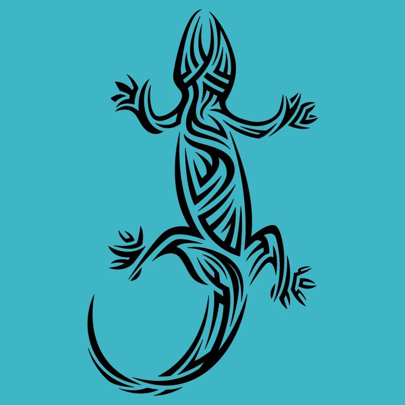 Gecko Tribal Tattoo