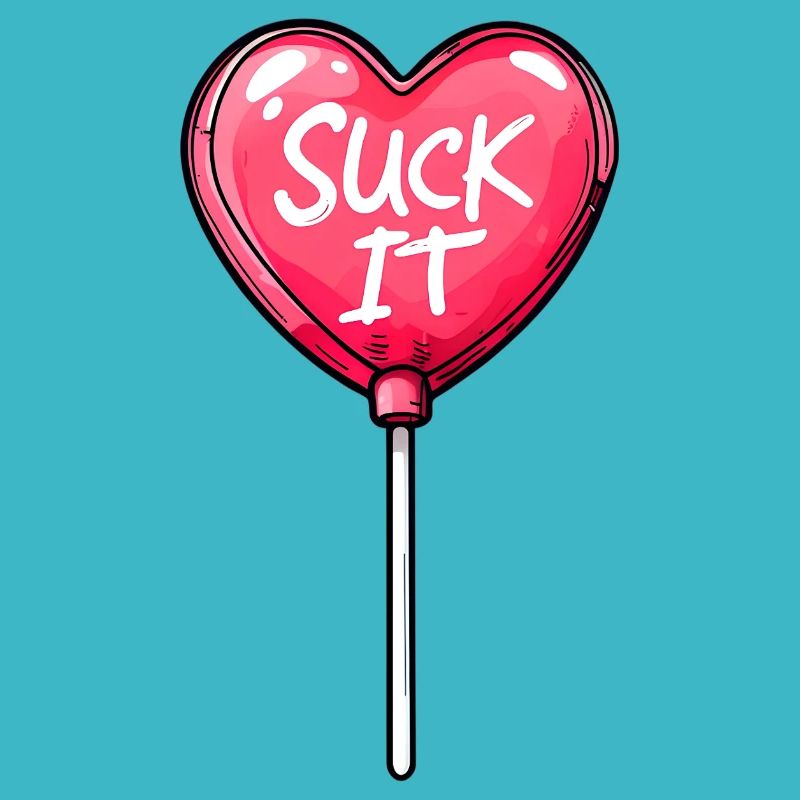 funny lolly pop a red lollipop