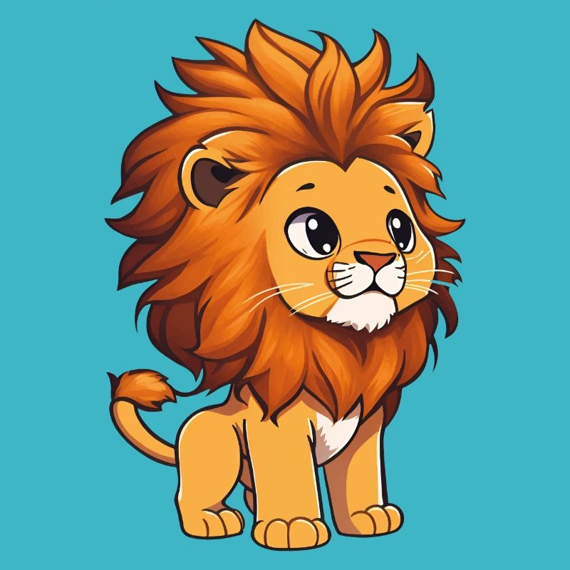 Lion totalement mignon