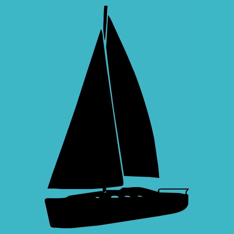 Segelyacht Schwarz