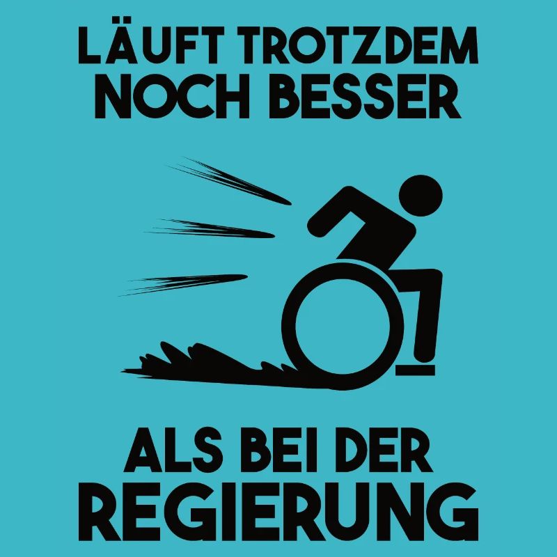 Regierung Rollstuhlfahrer Spruch Geschenk
