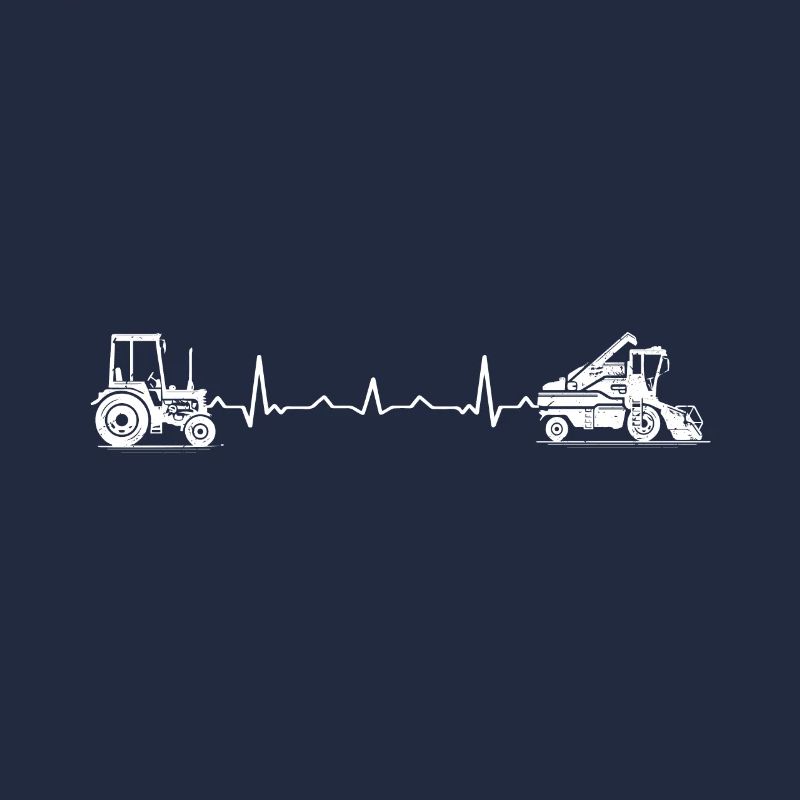 Cadeau de battement de coeur de tracteur moissonneuse-batteuse parfait