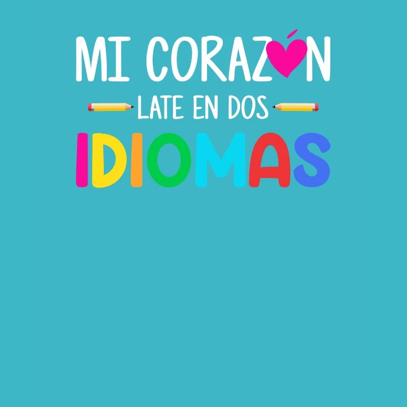 Mi corazon late en dos idiomas, zweisprachig Spanisch