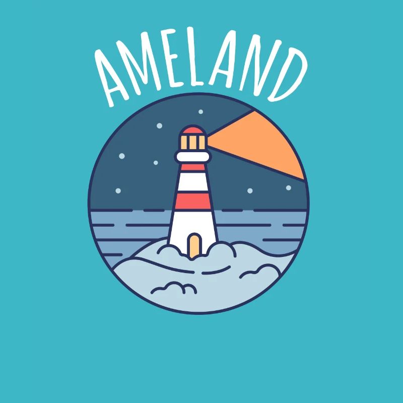 Ameland Leuchtturm Urlaub Meer Design