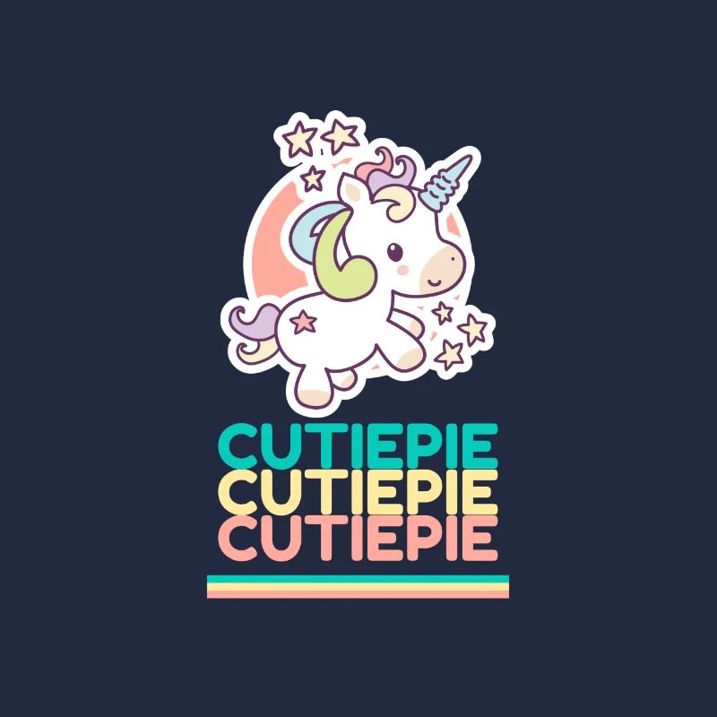 Cutiepie Einhörner Junge Mädchen Kinder Bunt