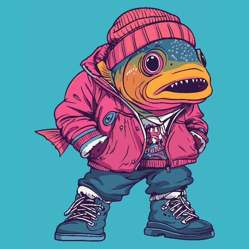 Piranha Fish Funny Winter