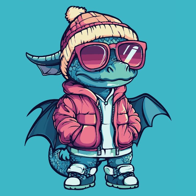 Drache Cool Comic