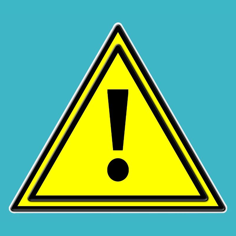 Warning triangle error warning triangle warning sign yellow