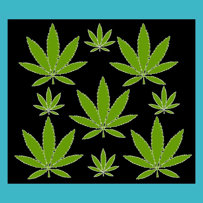 Hemp pattern green