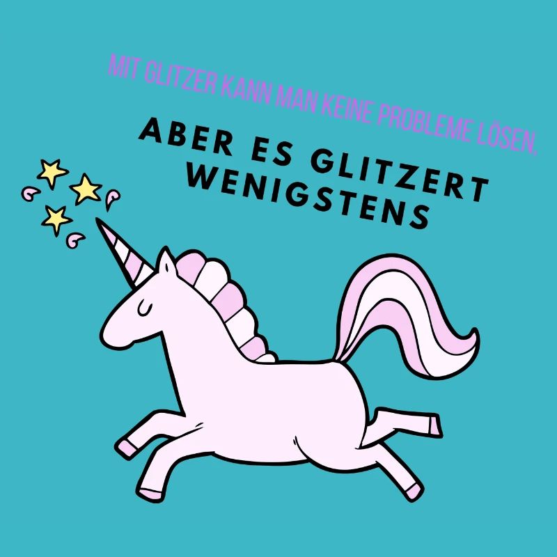 Glitzer Einhorn