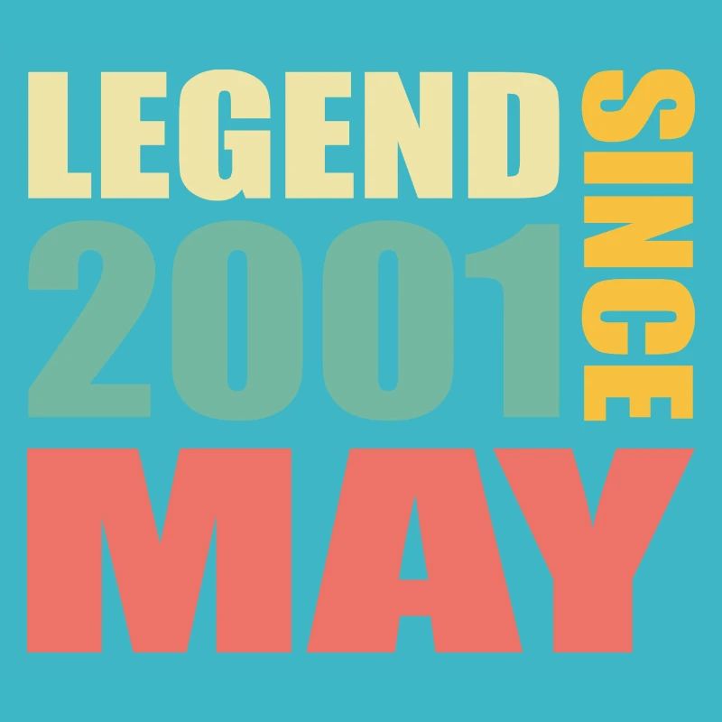 22e anniversaire Mai Né 2001 Idée cadeau