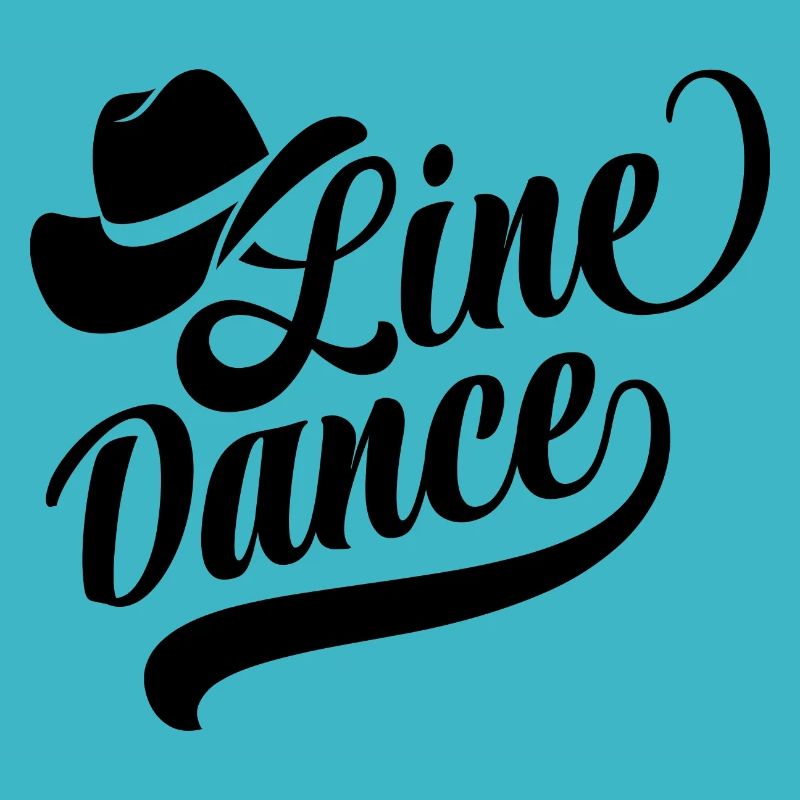 Linedance Linedancing Country Fan - Sticker