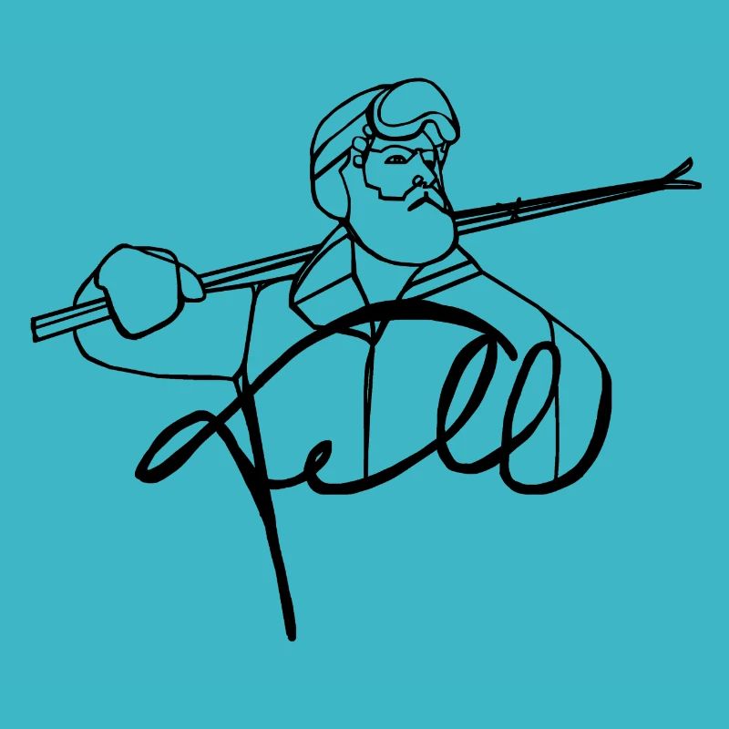 Tell with skis