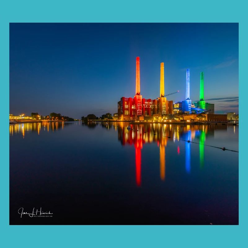 Kraftwerk bunt Wolfsburg