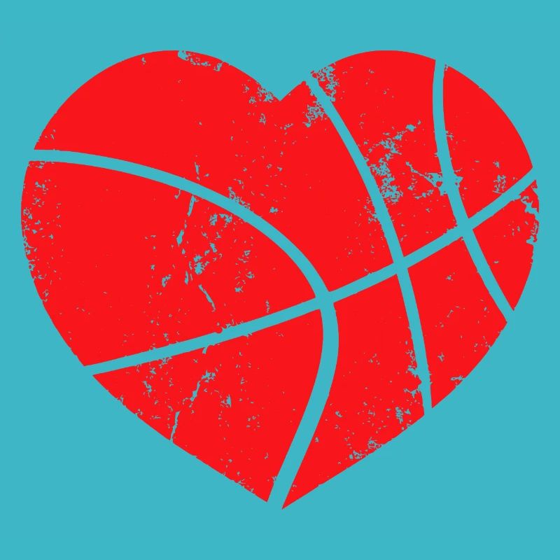 Basketballherz-Graffiti