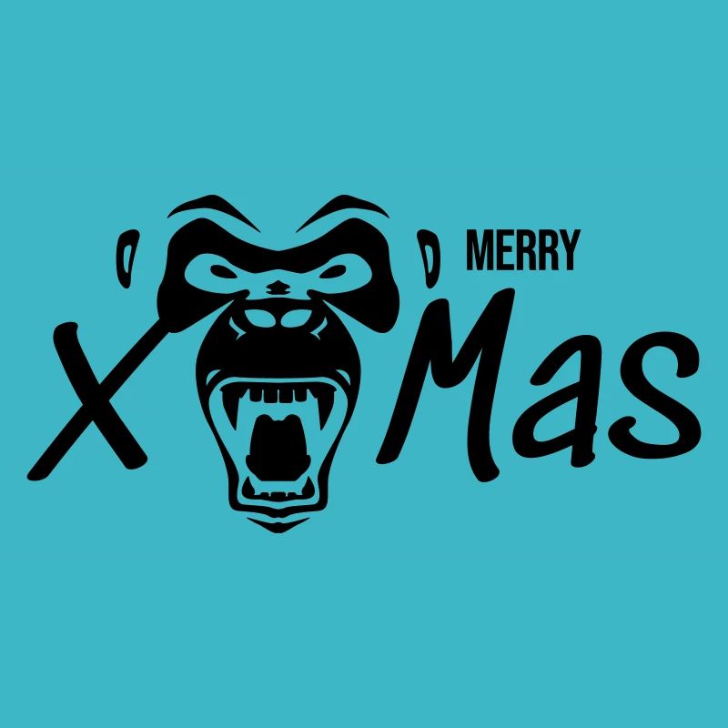 Merry Xmas Gorilla Monkey Gift