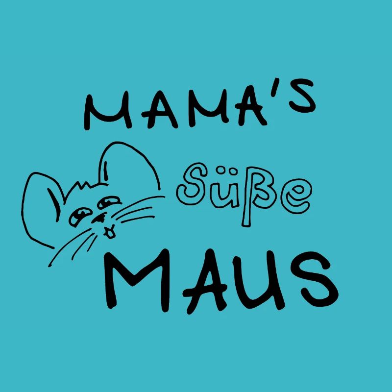 Mama's süße Maus schwarz