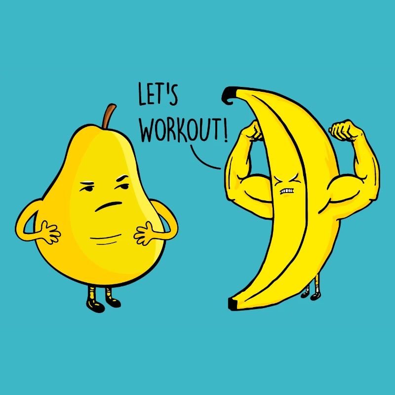 Pear and banana