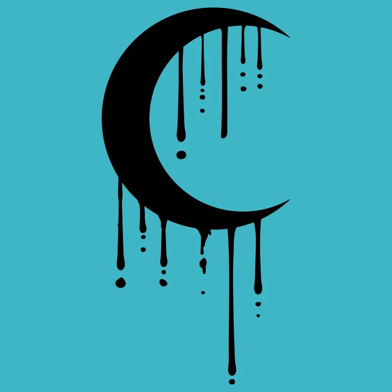 moon sickle moon crescent night full moon graffiti t
