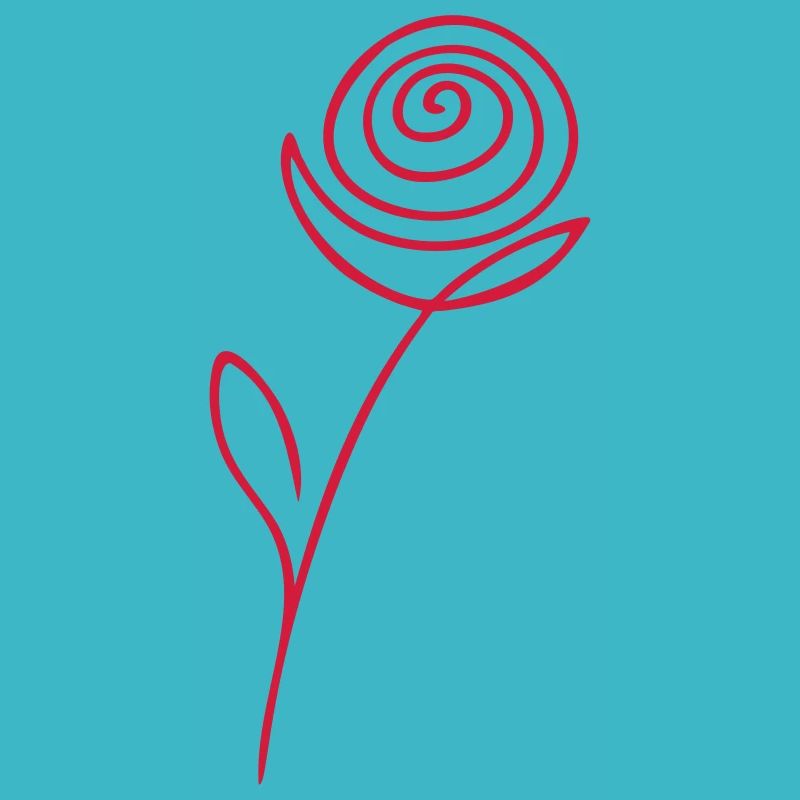 Rose minimalistisch