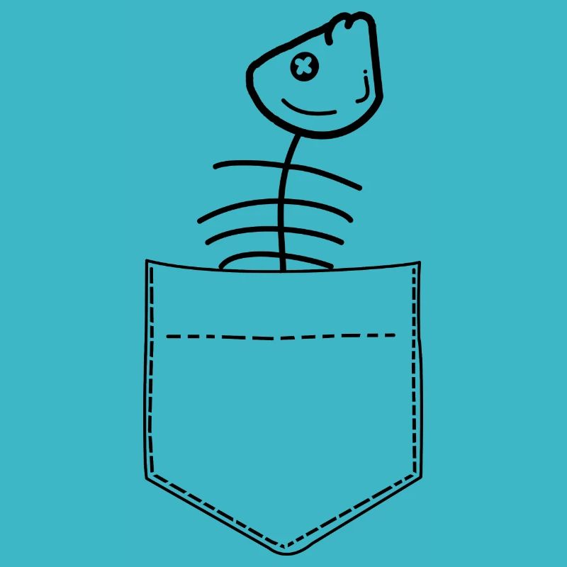 Fischgräte Brusttasche