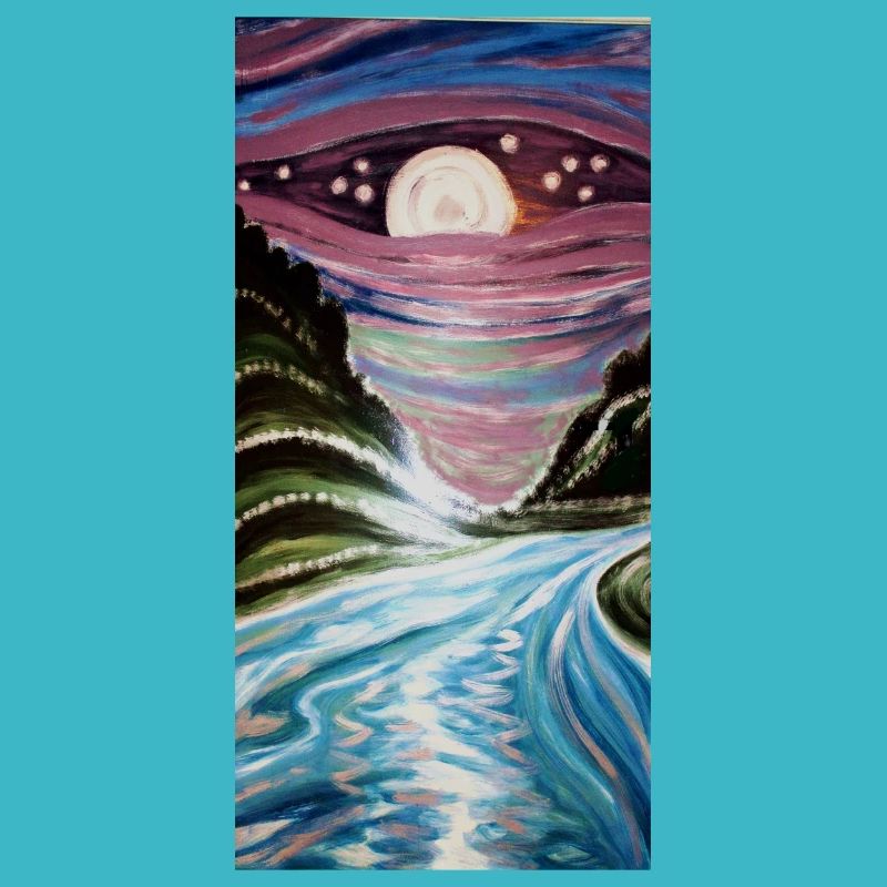 River in the Moonlight