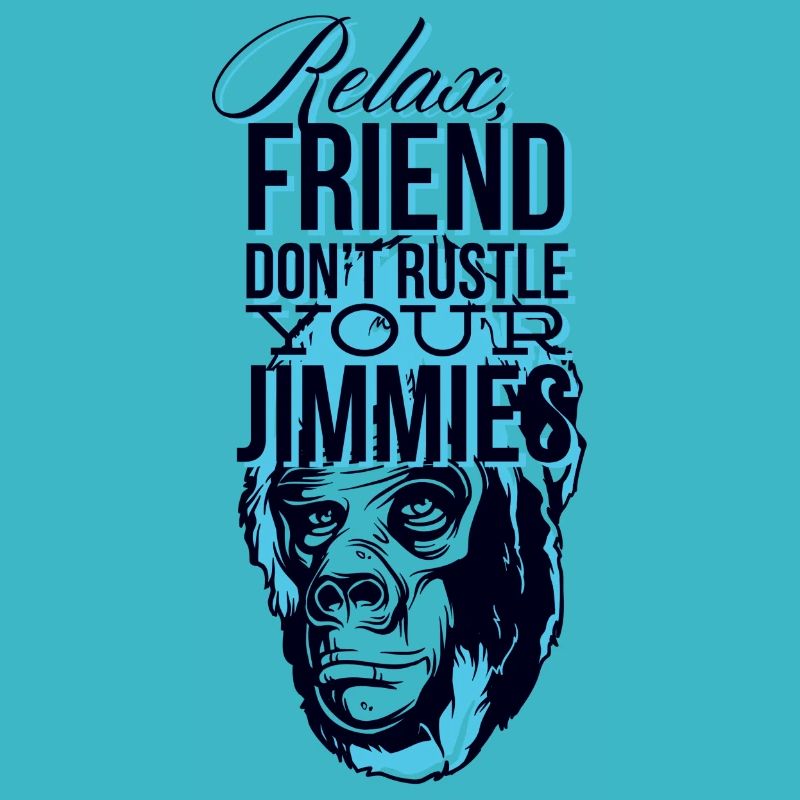 Lustiges Chill Relax Freund Affe Gorilla Geschenk