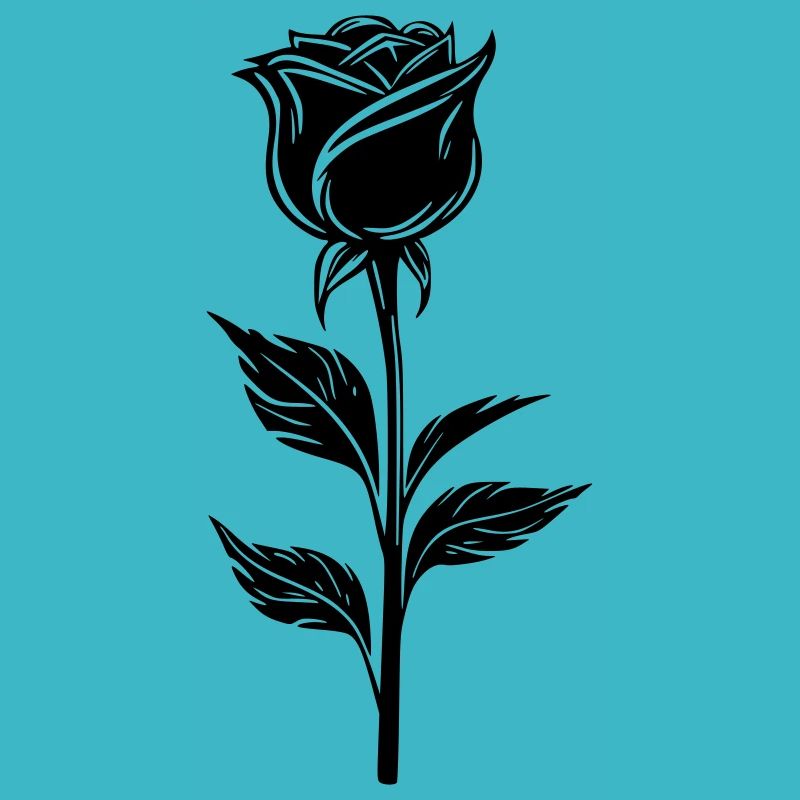 Schlichtes Rosendesign