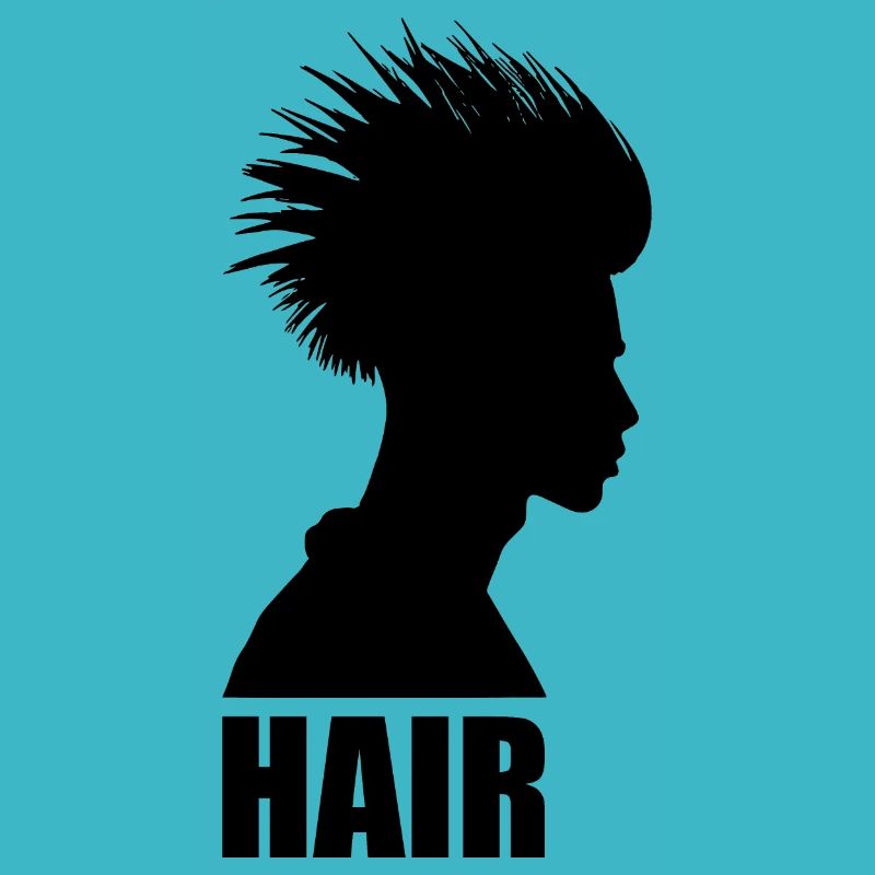 Silouette einer Haarpracht