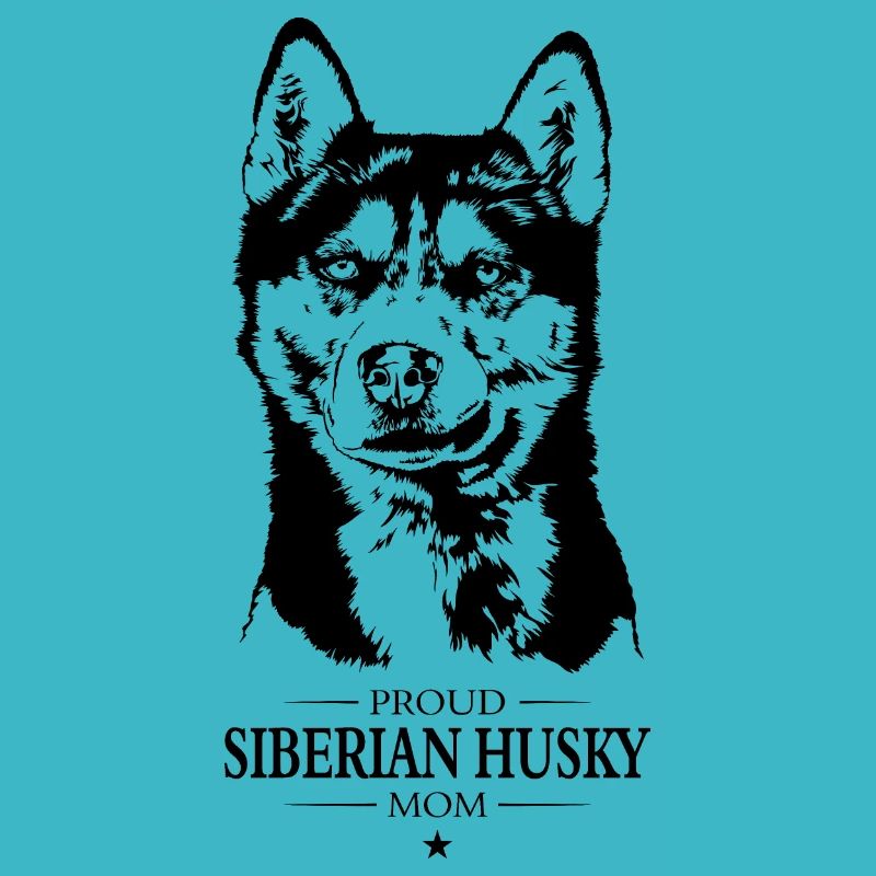 Siberian Husky Mom Hunde Hund Wilsigns