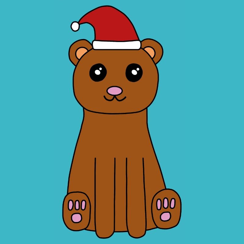 Bär feiert Weihnachten