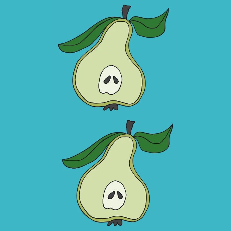Pear half double