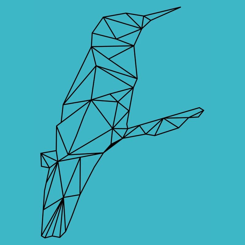 Art Low Poly - Colibri