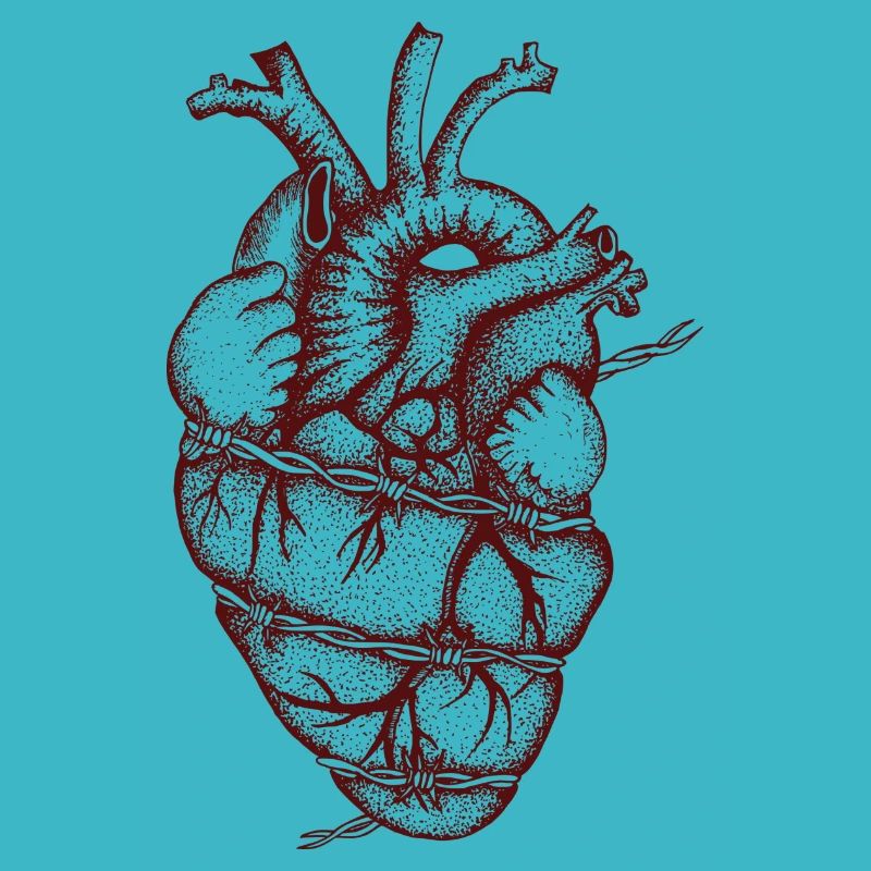 Heart and barbed wire