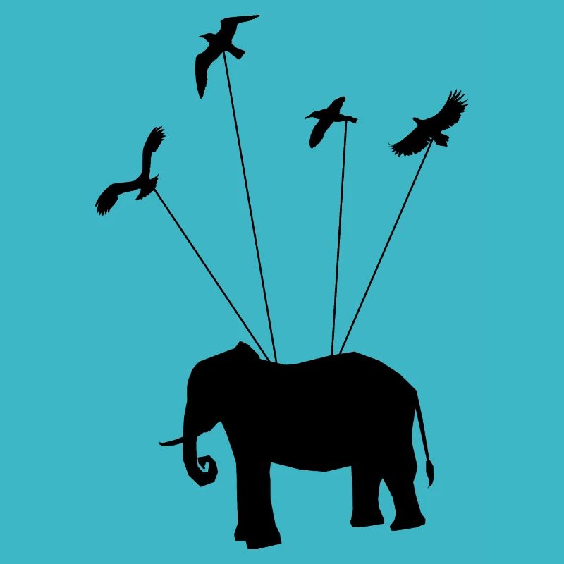 Elephant flying