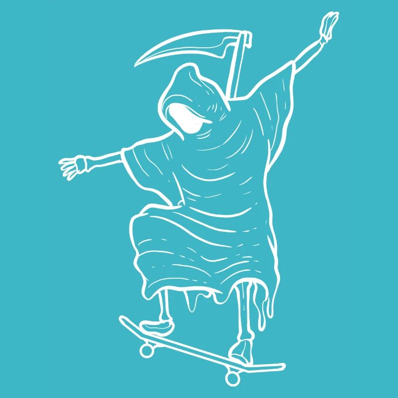 Reaper Skater Freestyle -Skateboarder Gift