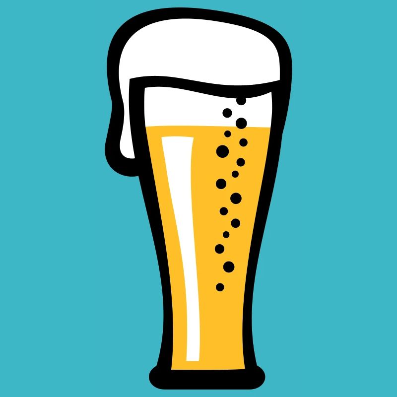 Bierglas mit kühlem Bier Geschenk