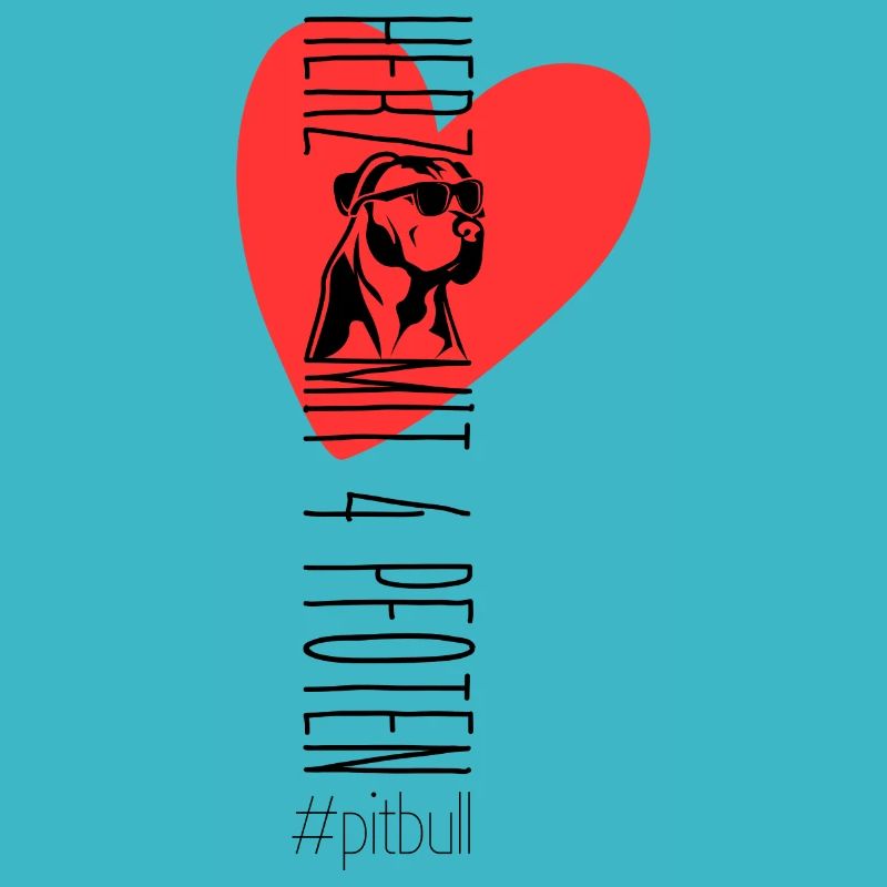 Herz mit vier Pfoten - Pitbull