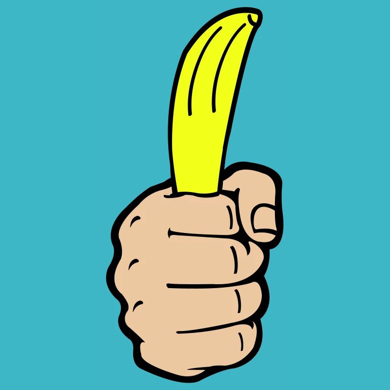 Banane à la main