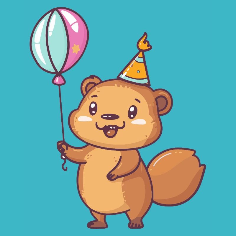 Bébé d’anniversaire de castor