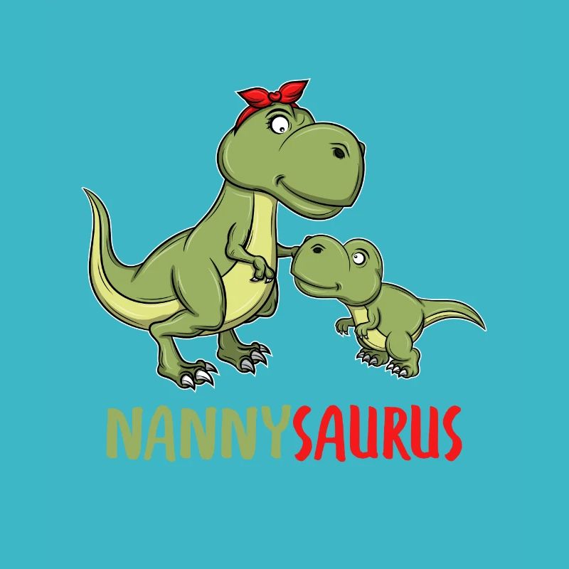 Nanny saurus Kindermädchen Tagesmutter Geschenk