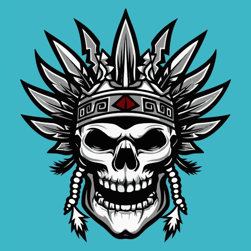 Chief Apache Skull Indian