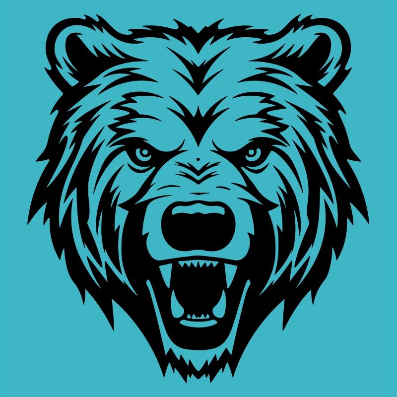Grizzly Bär Kopf