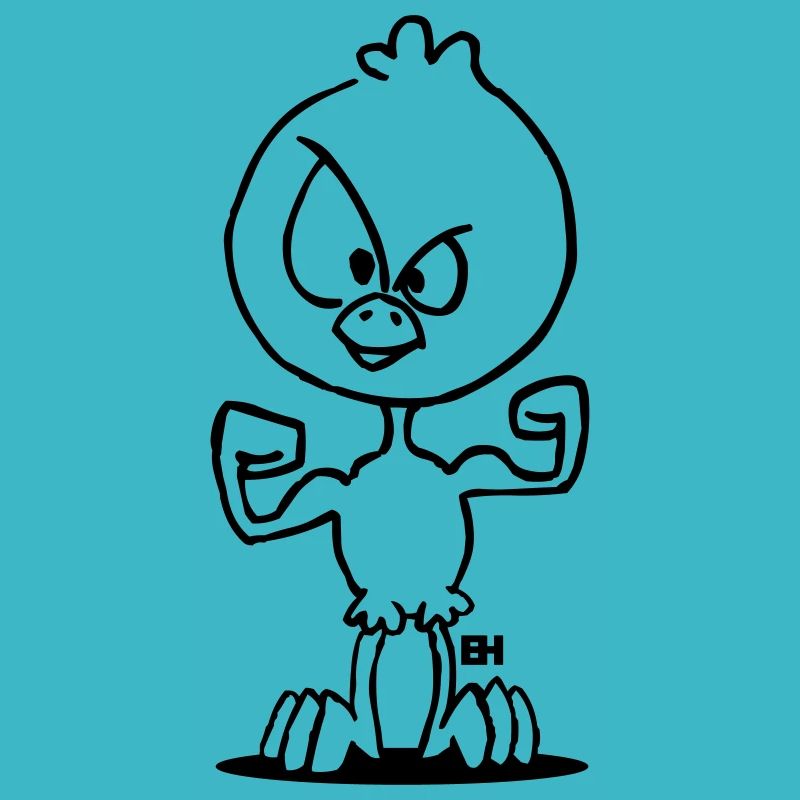 Muscled chick